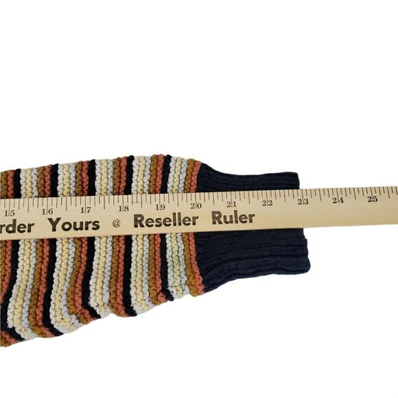 Madewell Sweater Womens Small Arden V-Neck Crop Pullover Striped Multicolor - Picture 11 of 11